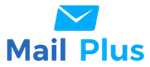 Mail Plus logo with a blue envelope icon above the words.