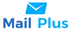 Mail Plus logo with a blue envelope icon above the words.