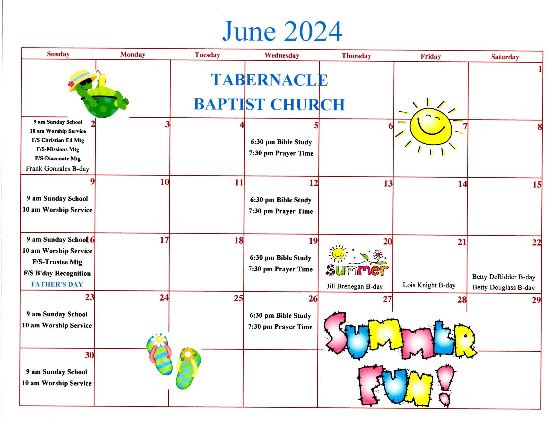 June 2024 Calendar