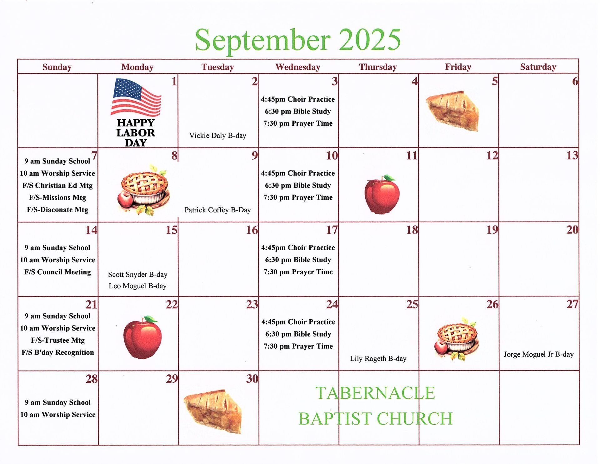 September 2025 Calendar