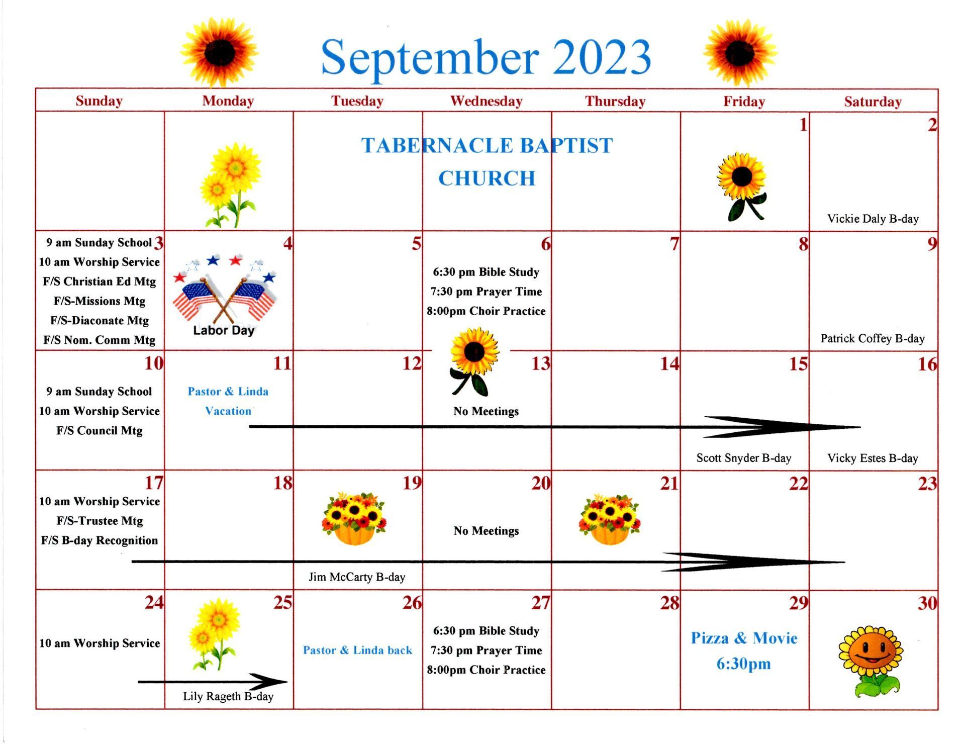 September 2023 Calendar