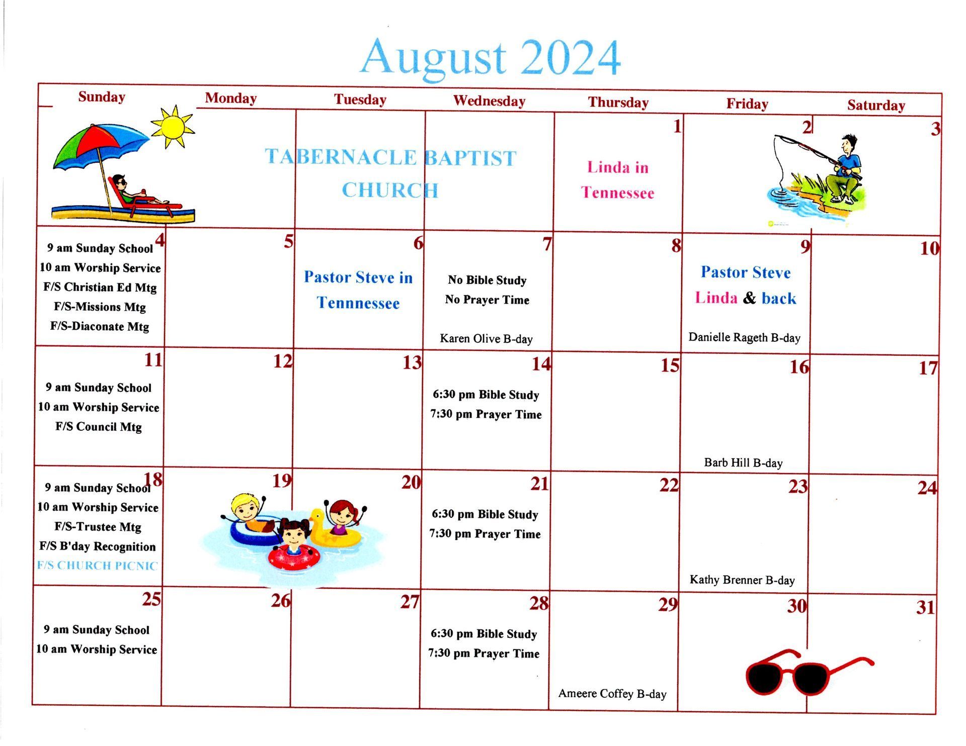 August 2024 Calendar