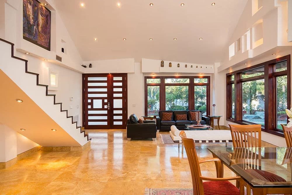 Glass windows and door