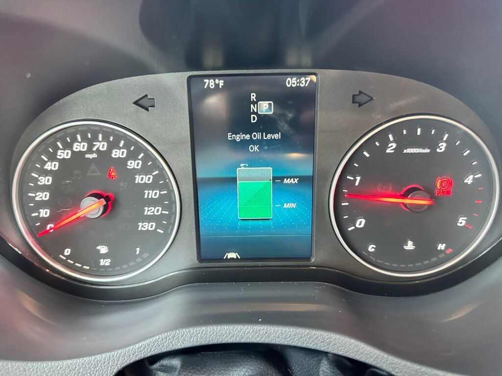 A close up of the dashboard of a car