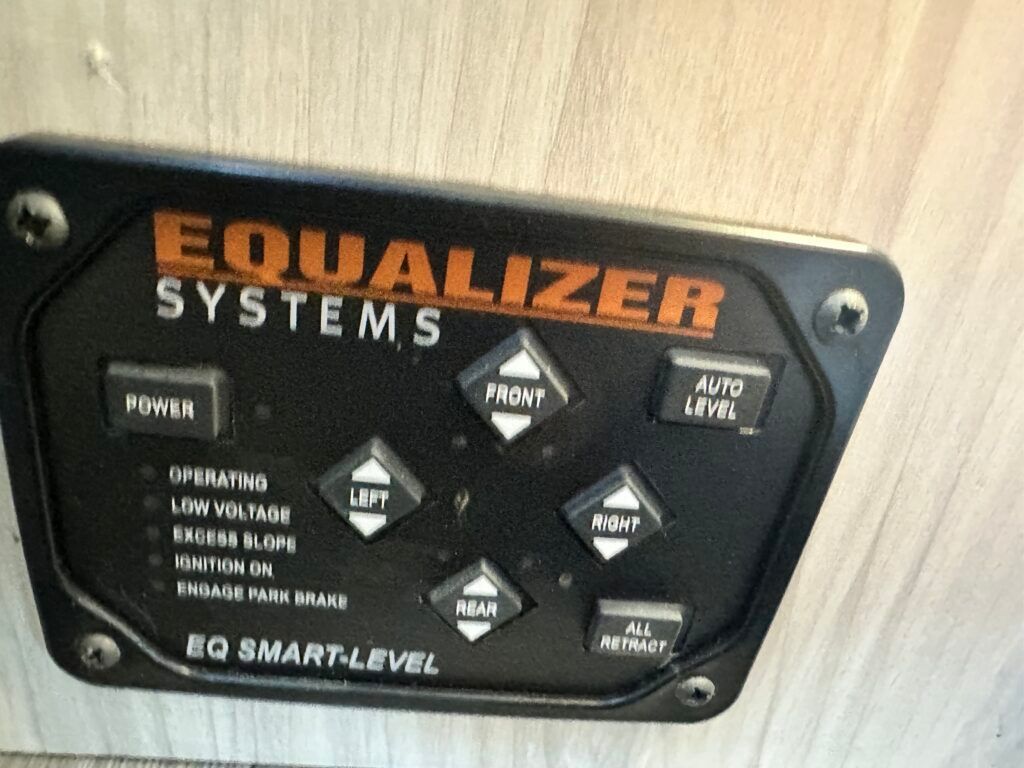 A equalizer system is installed on a wooden wall
