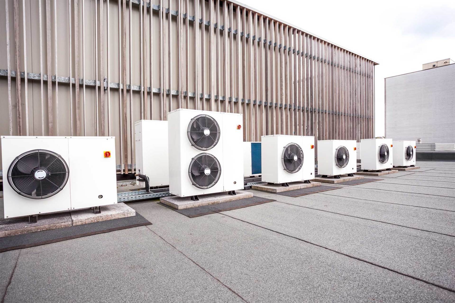 Cooling Elements of The Building on The Roof — Malden, MA — Better Comfort Systems, Inc.