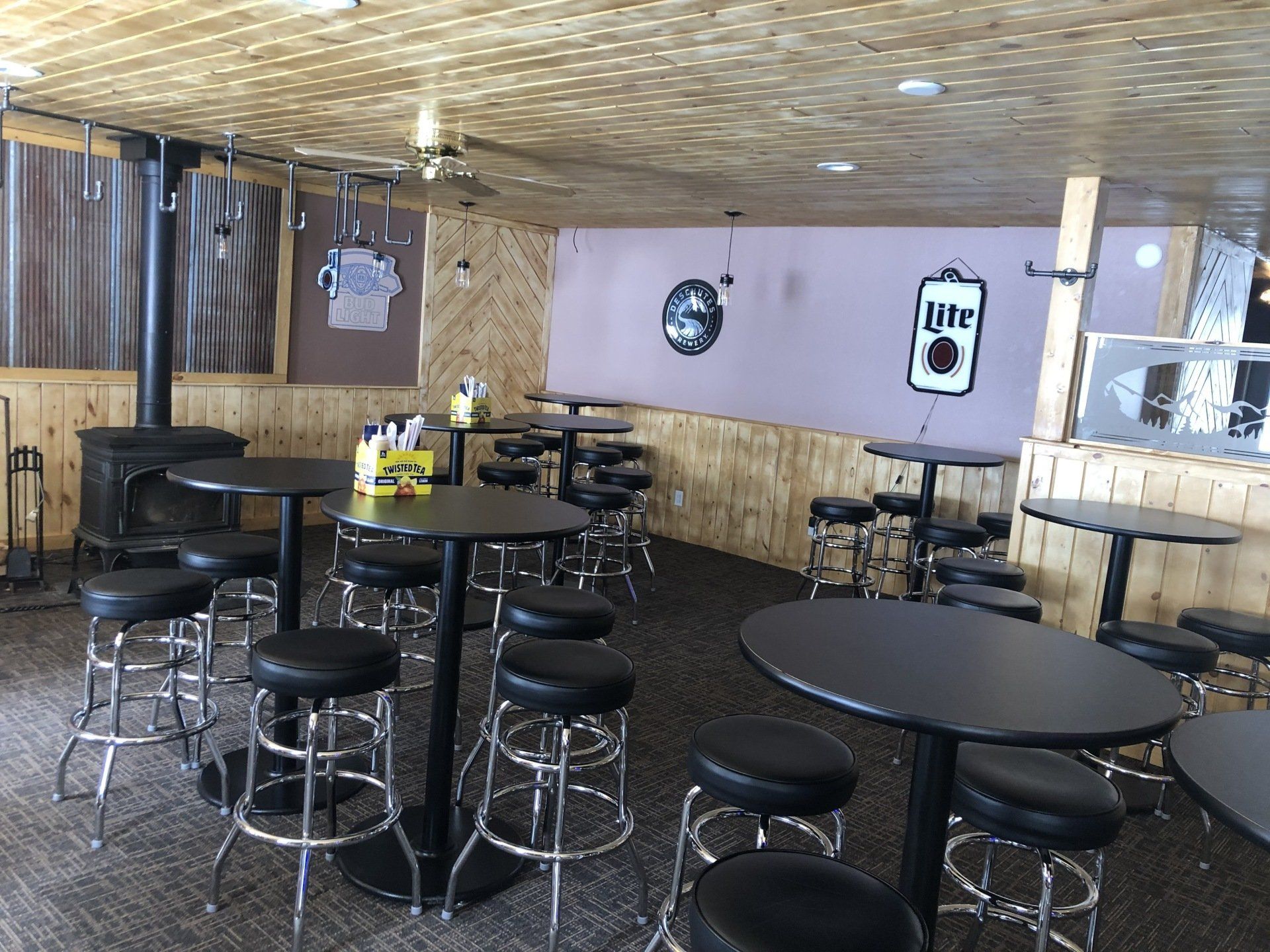 Restaurant with beautiful lightings