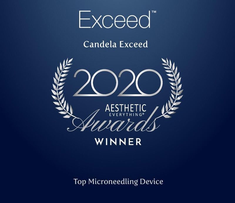 a blue poster that says exceed candela exceed 2020 aesthetic everything awards winner
