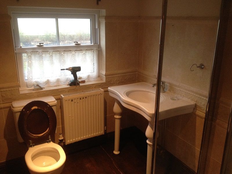 lovely Victorian stand alone bathroom bespoke cupboards before na dafter images by buildjunky.com