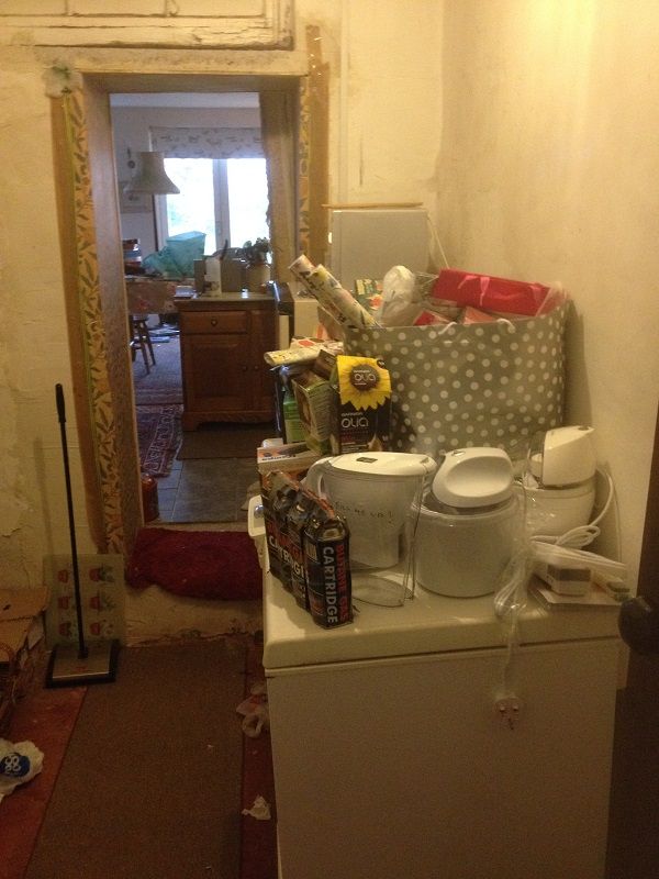 complex conversion of old pantry into an en-suite embossed tiles adjoying master bedroom & dressing room totally bespoke by buildjunky.coms