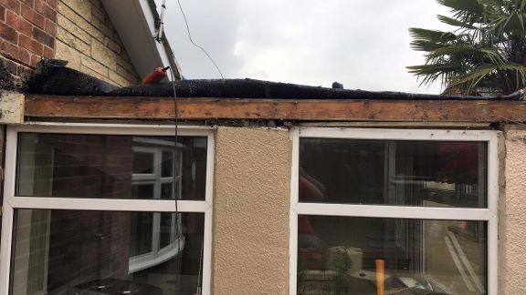 Bungalow refurbishment new kitchen new roof EDPM rubber skylights before and afterward images by buildjunky.com