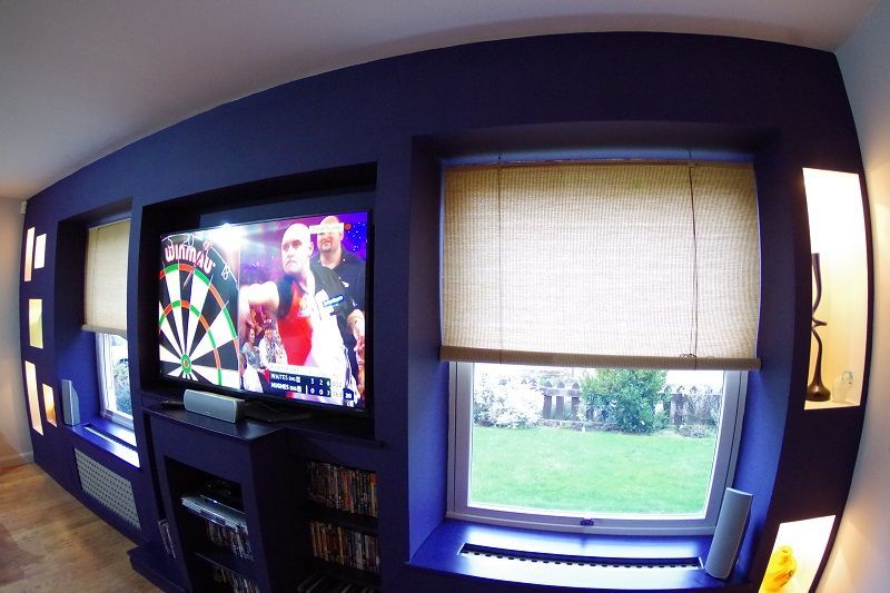 Recessed wall for tv by buildjunky.com
