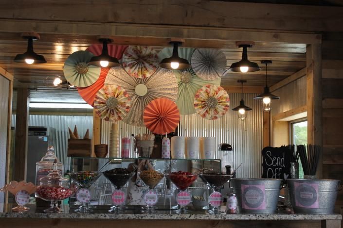 colorful wedding reception