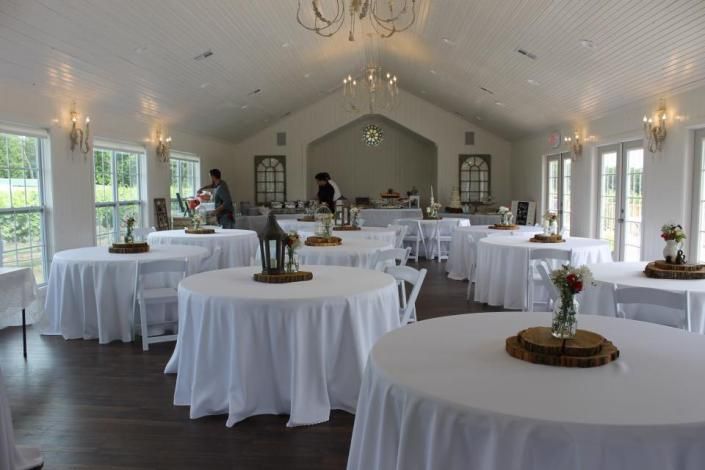 indoor wedding reception