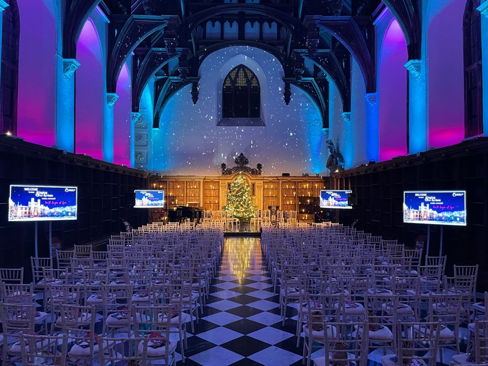 Event and screens supplied by Absolute Events 