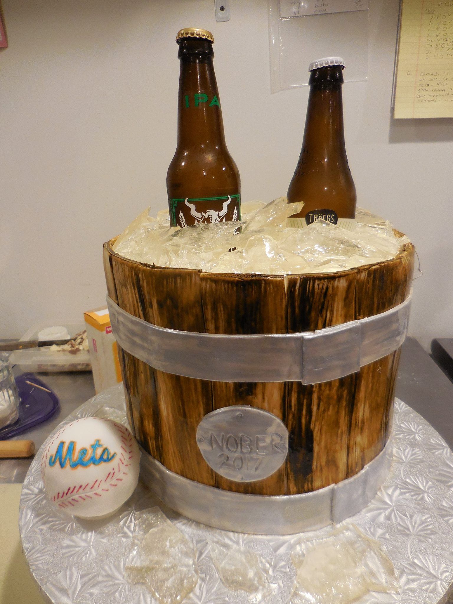Beer bucket cake — Hawley, PA — Sweet Sensation Cakes