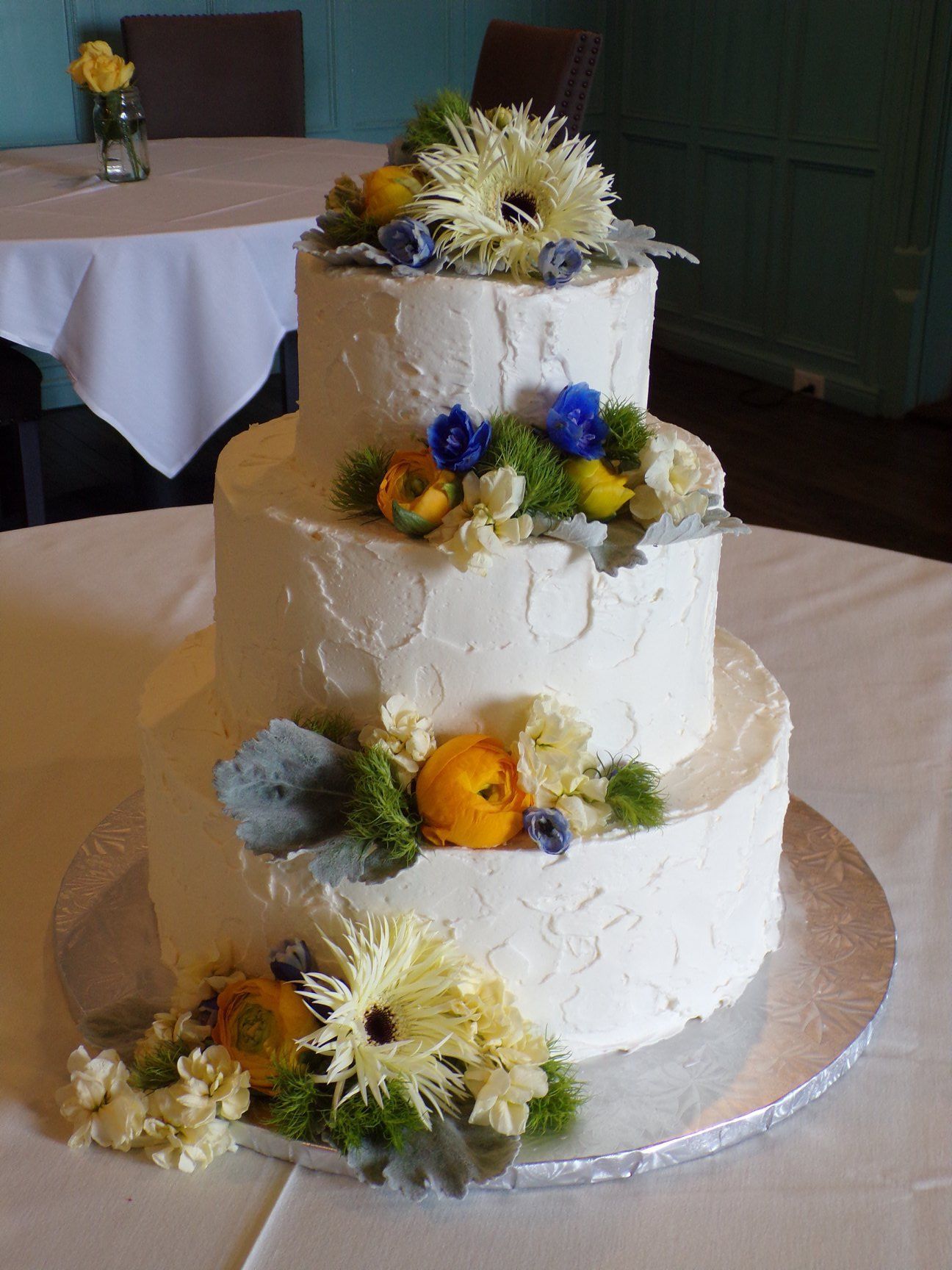 Cake with flowers design — Hawley, PA — Sweet Sensation Cakes