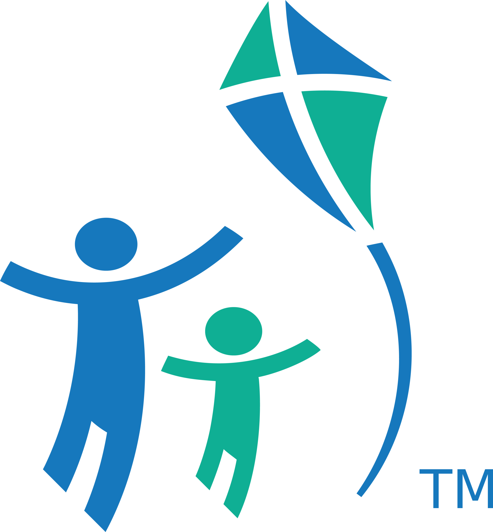 Cystic Fibrosis Canada graphic illustration of two people with kite