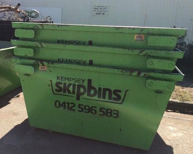 Green Skip Bins Stacked, with Kempsey Skip Bins — Kempsey Skip Bins In South West Rocks, NSW