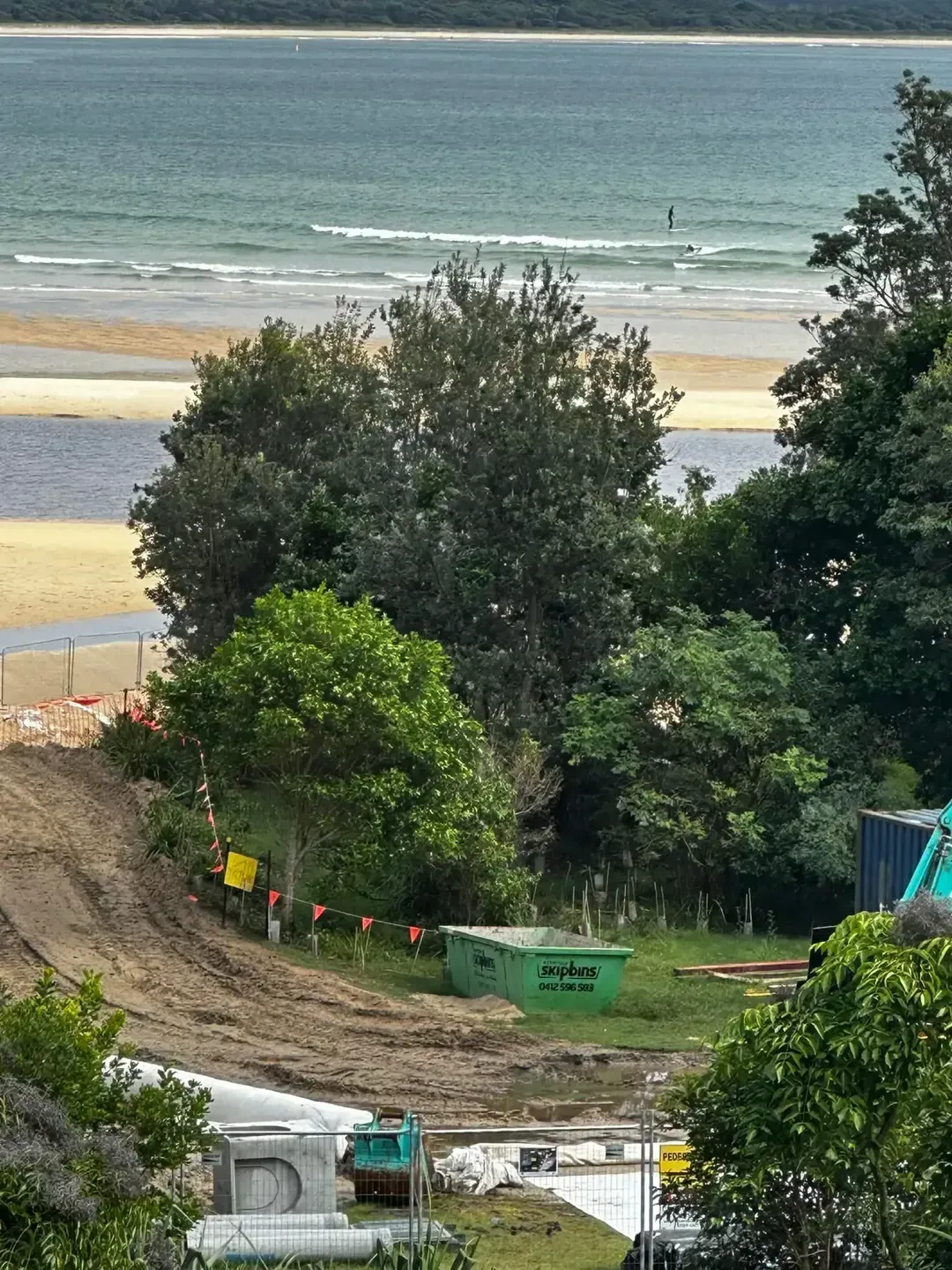 Construction Site Near a Beach — Kempsey Skip Bins In Macksville, NSW