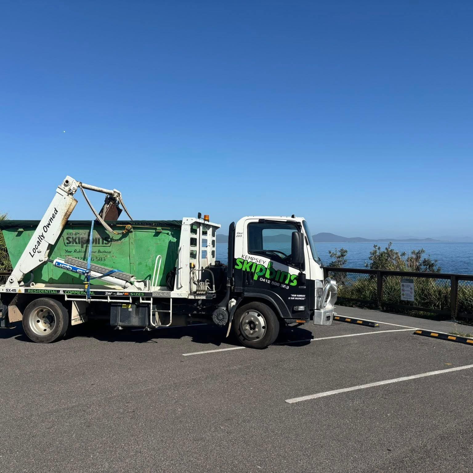 A Skip Bin On The Back Of A Truck — Kempsey Skip Bins In South Kempsey, NSW