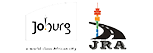 Two logos for joburg and jra are shown on a white background.