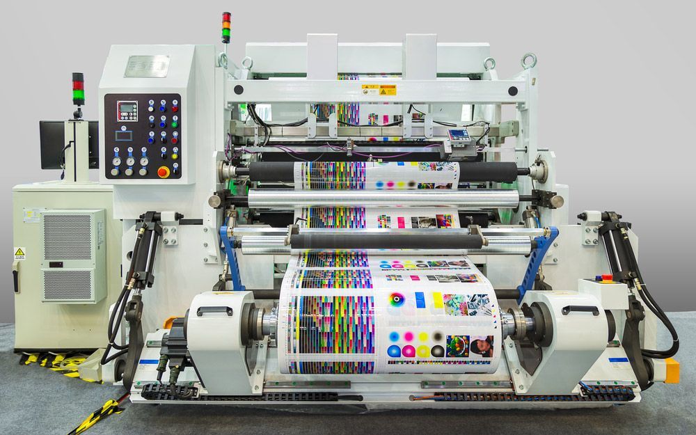 Machine is Making a Roll of Paper in a Factory — Classic Design & Print in Bundaberg, QLD