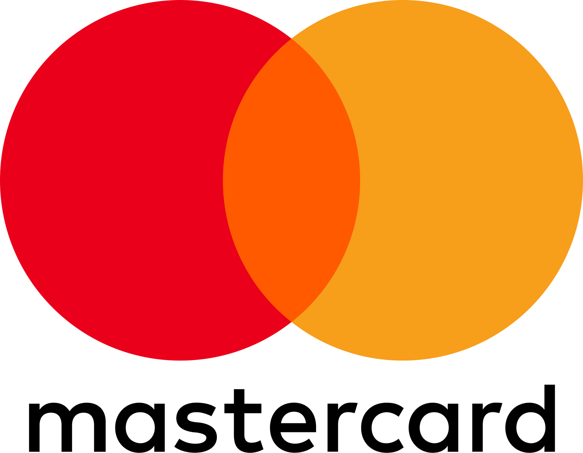 A red and orange circle with the word mastercard on it.