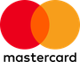 A red and orange circle with the word mastercard on it.