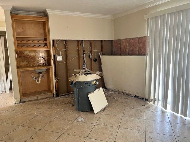 Before TV Wall Installation — Naples, FL — Treeline Building