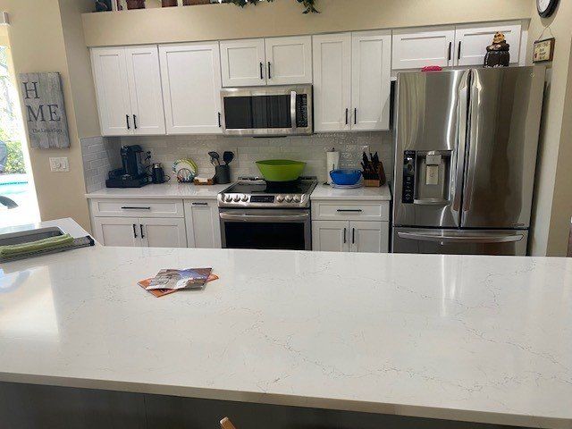 A finished look of a kitchen renovation in Naples, FL