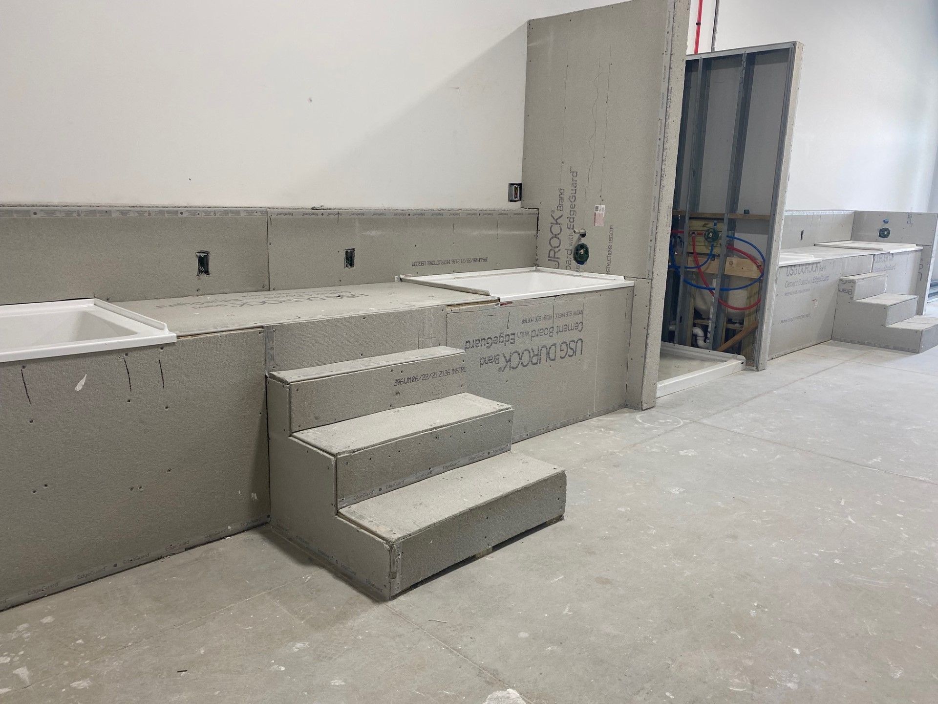 Dog wash table under construction.