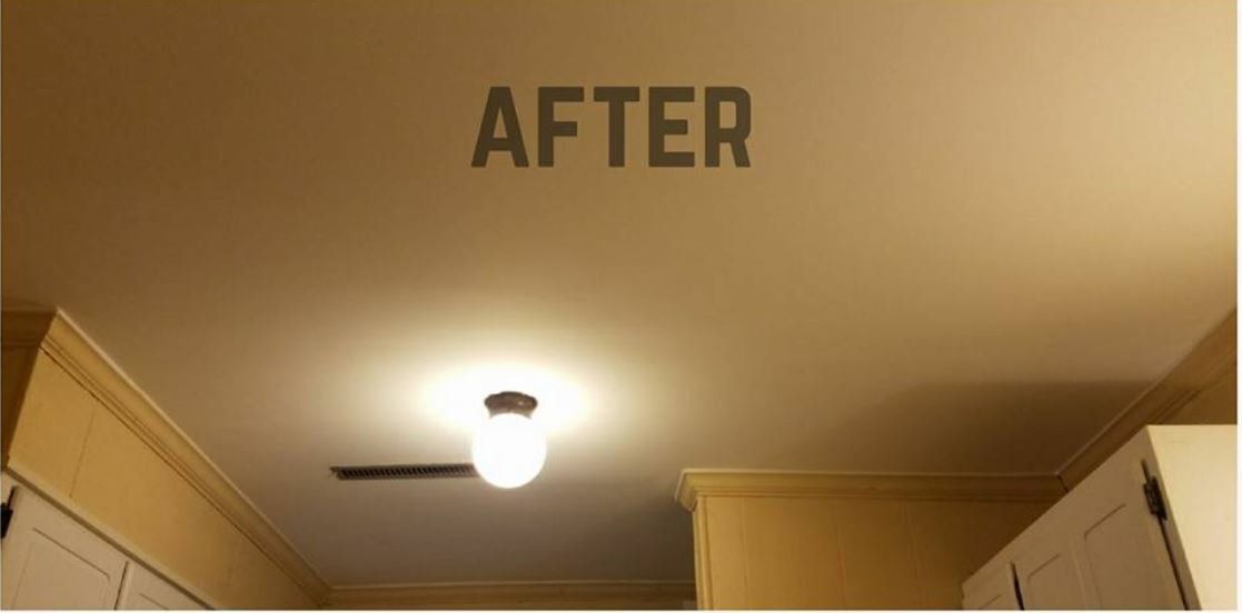 ceiling after renovation