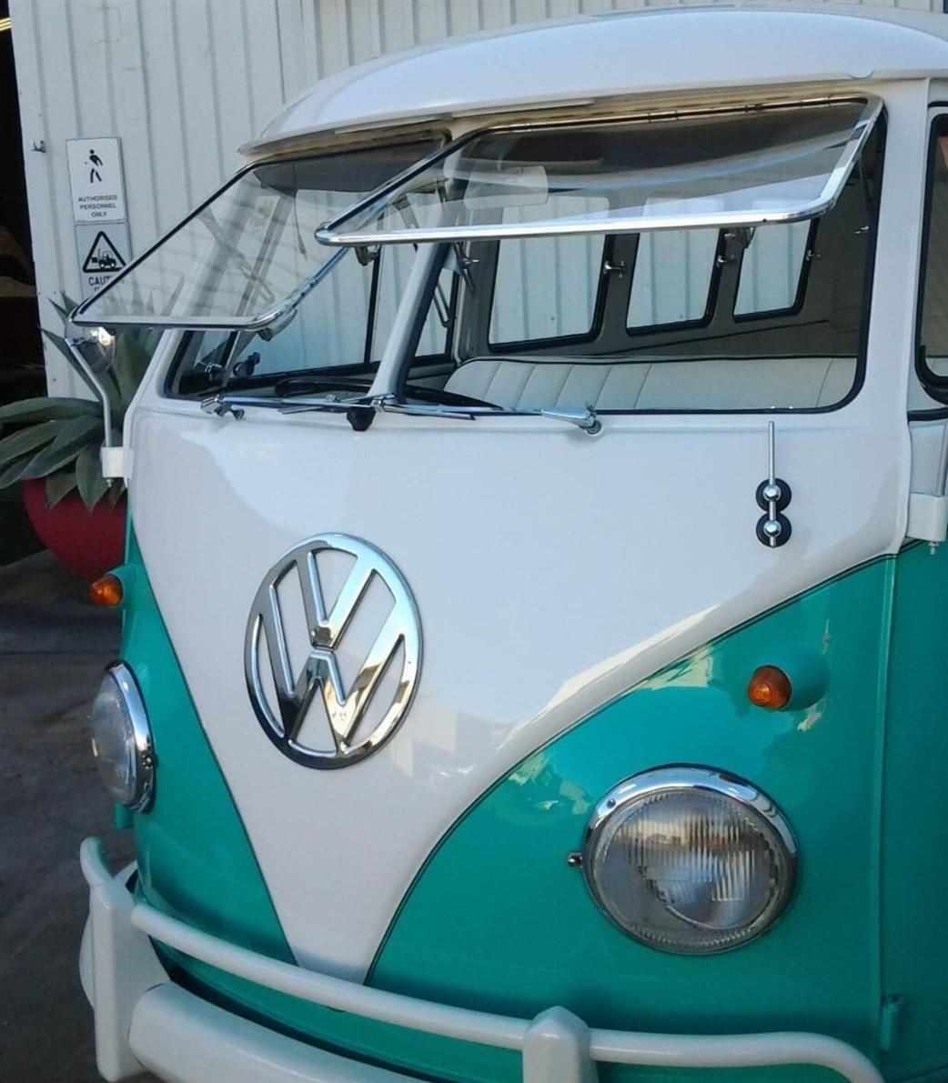 A Green And White Van — Platinum Paint & Panel Southport In Southport, QLD