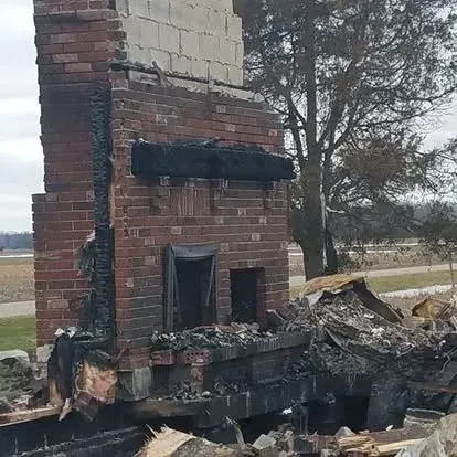New home framing stage in Davison MI with Crannie Construction