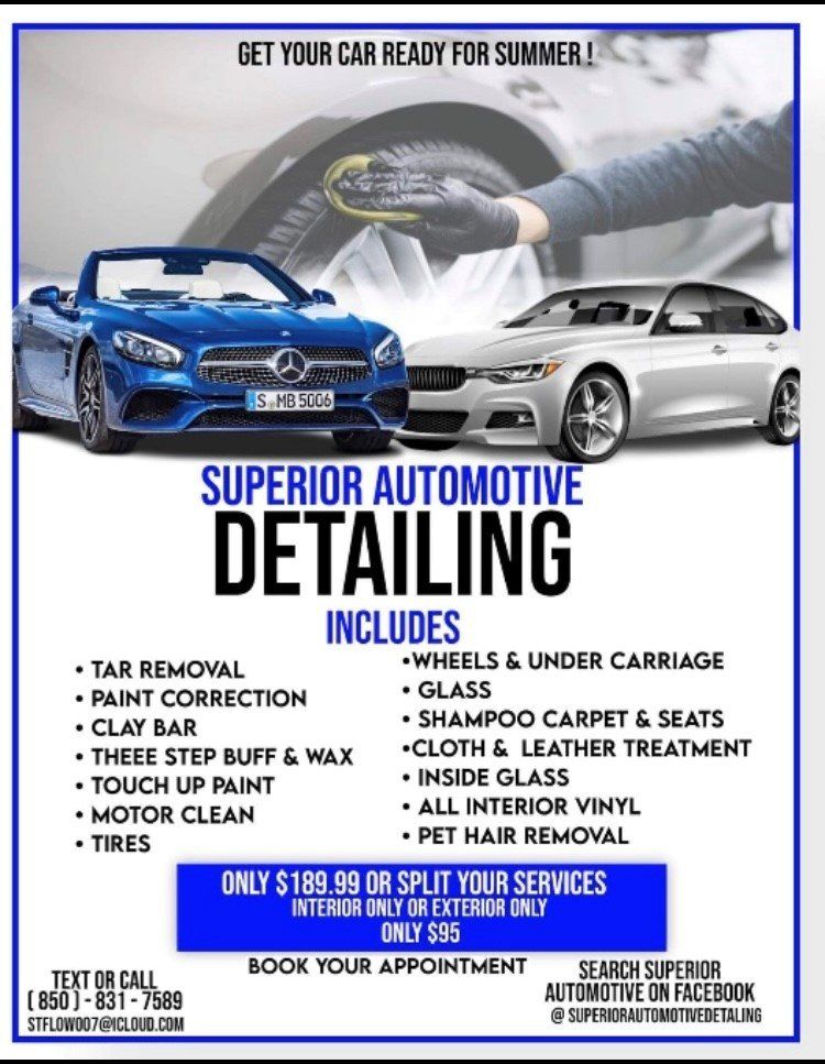 Flyers — Rochester, NY — Superior Automotive Detailing