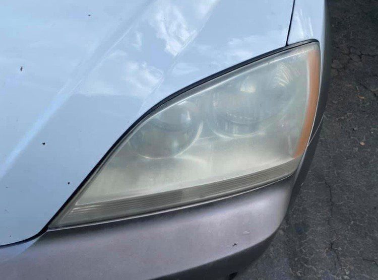 Before Headlight Restoration — Rochester, NY — Superior Automotive Detailing