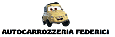 Un'auto dei cartoni animati con la scritta 