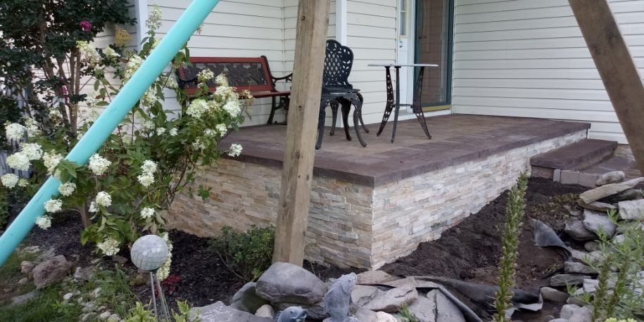 Simple Paving in a Terrace — Freehold, NJ — New Jersey Pavers