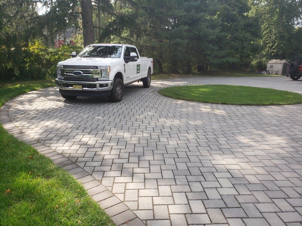 A Driveway with a Truck — Freehold, NJ — New Jersey Pavers