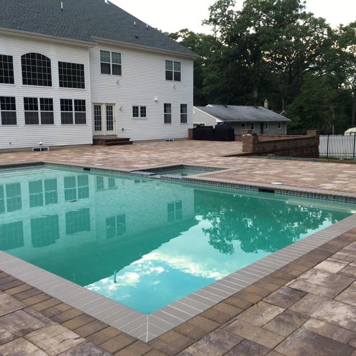 A Large House with Pool — Freehold, NJ — New Jersey Pavers
