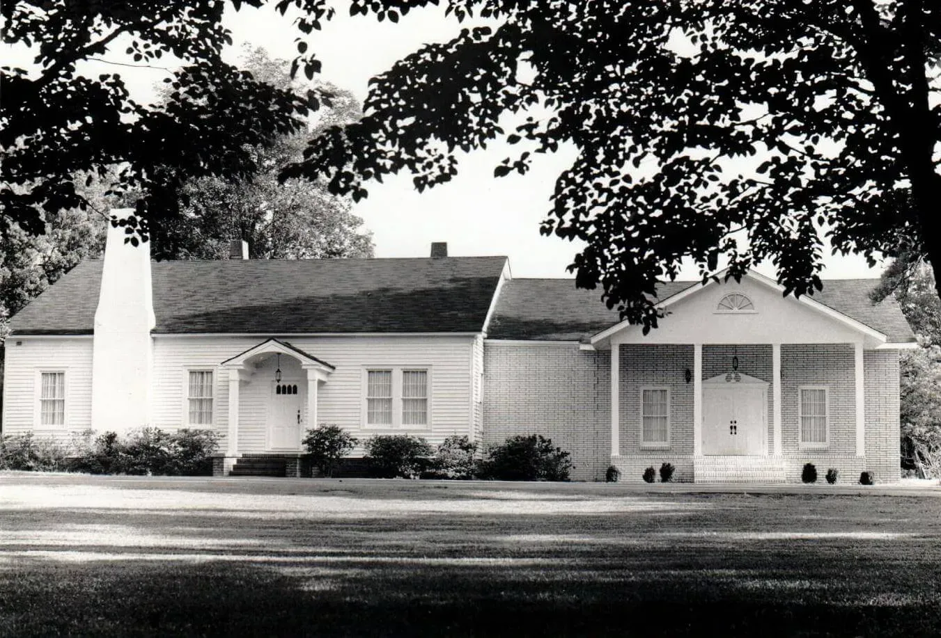 Black and White Photo of home