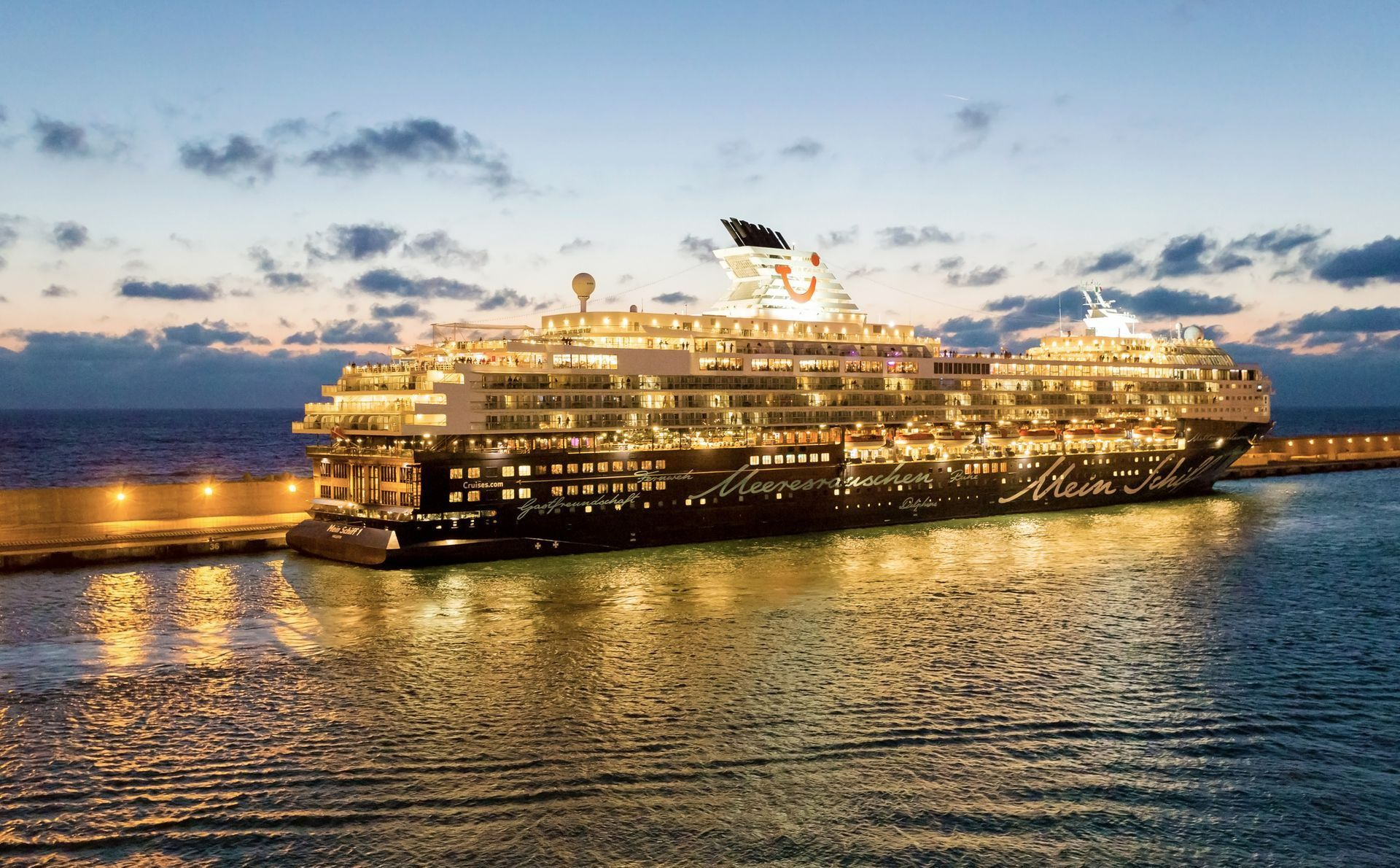 A Large Cruise Ship Is Docked | Alexander, AR | Wonderland Wayfarers Vacations