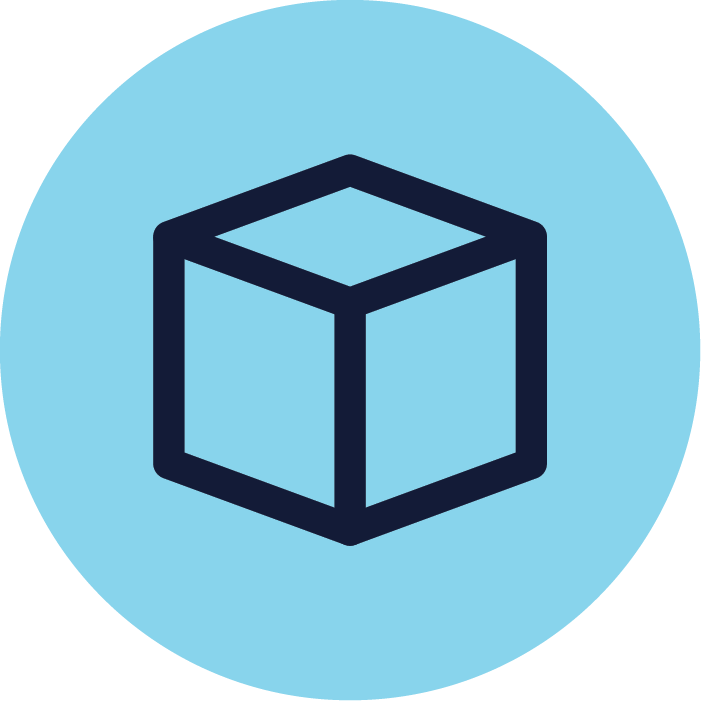 Step three - delivery box icon