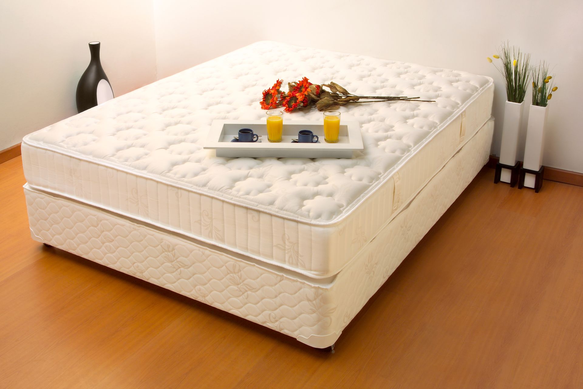 Comfortable mattress sets in Lincoln, NE, arranged perfect for a restful night's sleep.