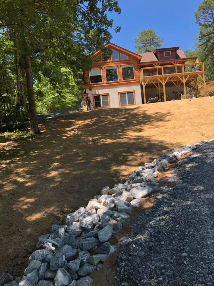 Empty Lawn — Hendersonville, NC — Gravely Hydroseeding & Excavating