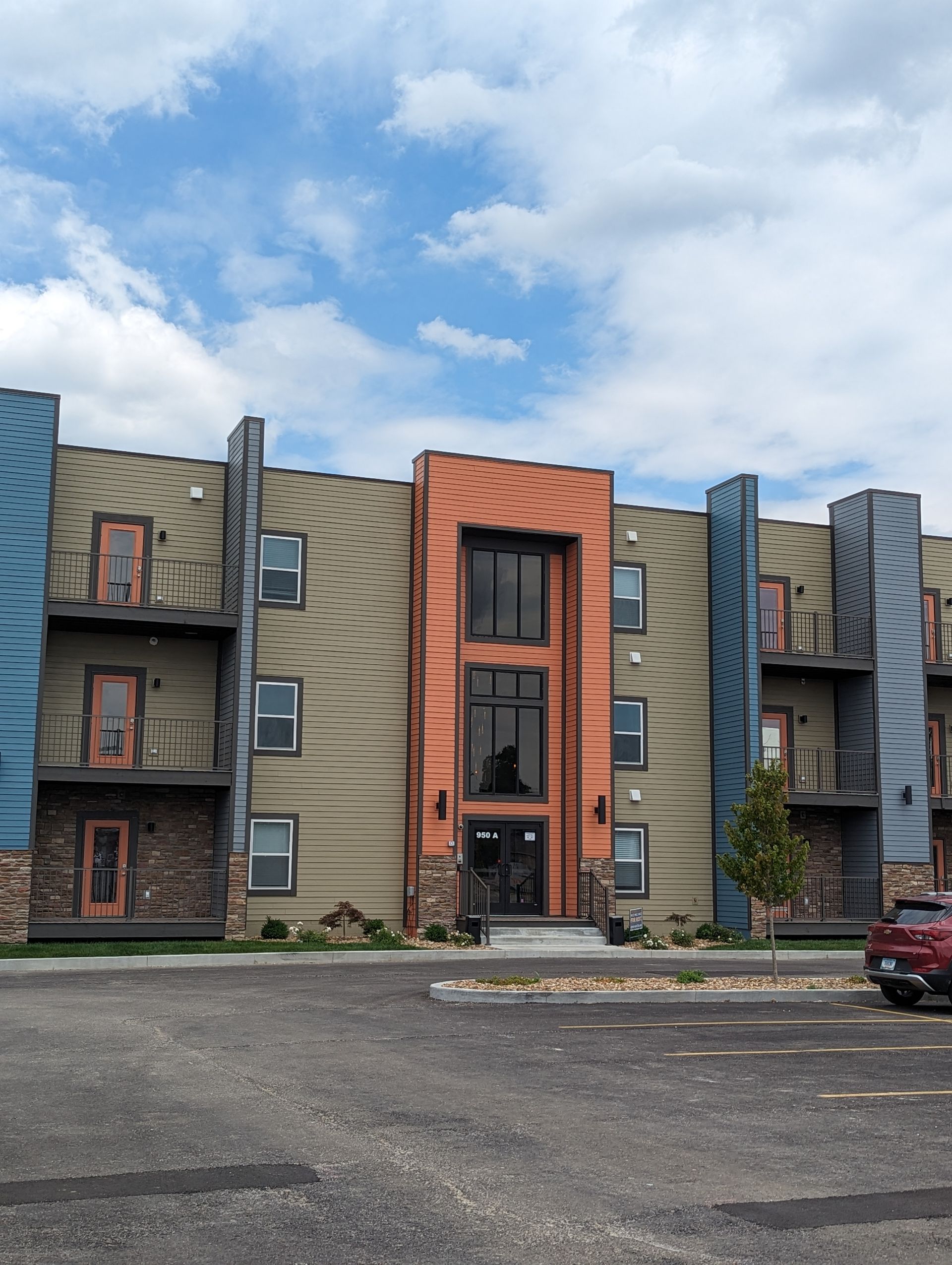 Full installation at Cinema Apartments near Hebron Elementary School on S Hebron Ave, Evansville, IN