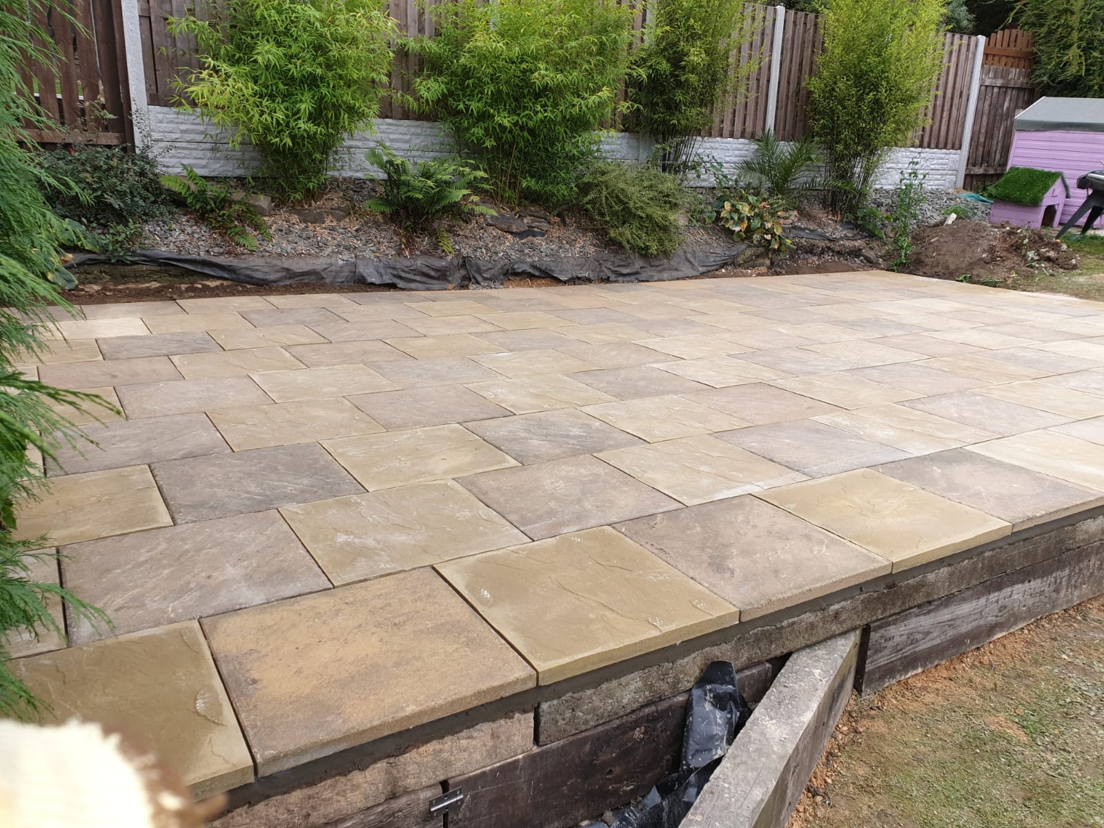 Indian stone patio in Rotherham