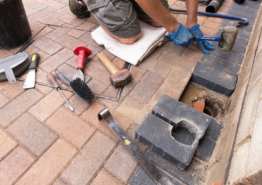 Driveways Rotherham installing block paving for a  patio in Rotherham