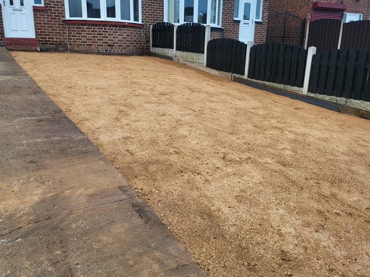 Driveways Rotherham sand base for a concrete driveway in Whiston Rotherham